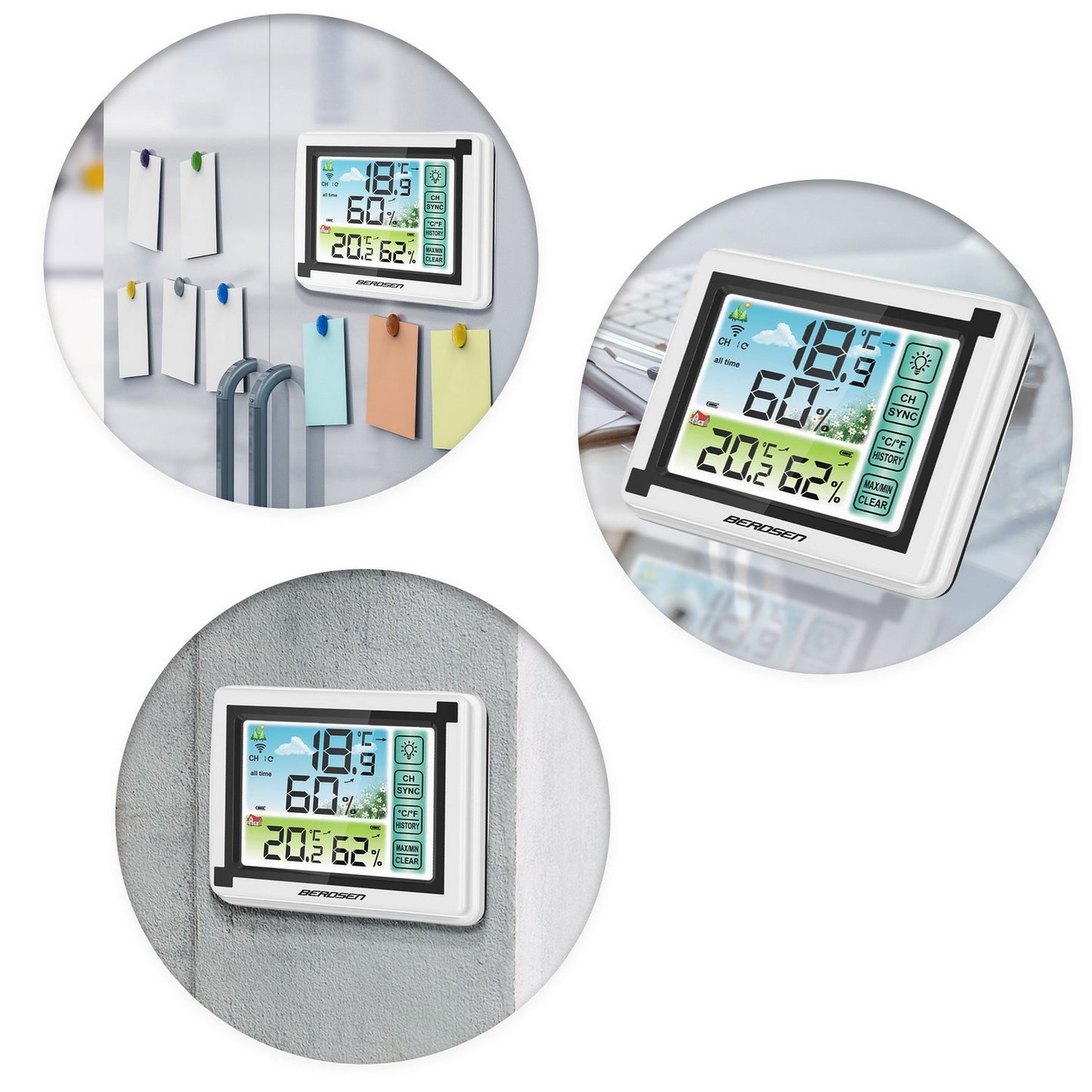 White Weather Station with Display BD-900