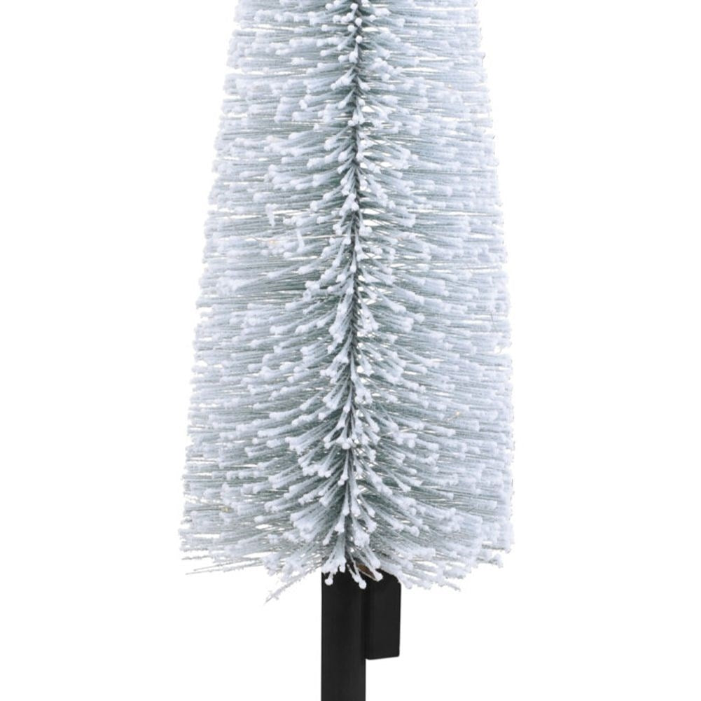 White artificial Christmas tree 120 cm with 25 LED lights and snow effect