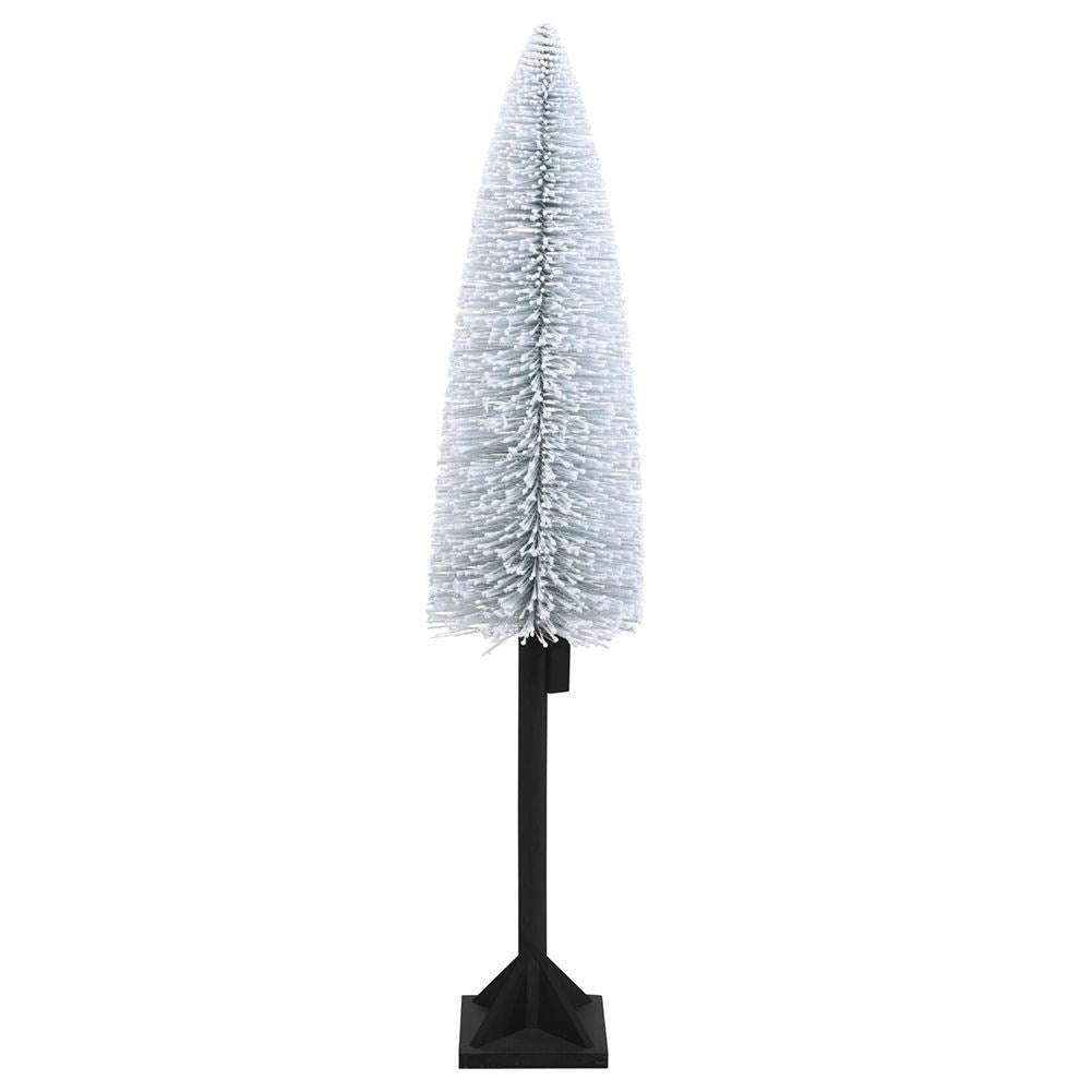 White artificial Christmas tree 120 cm with 25 LED lights and snow effect