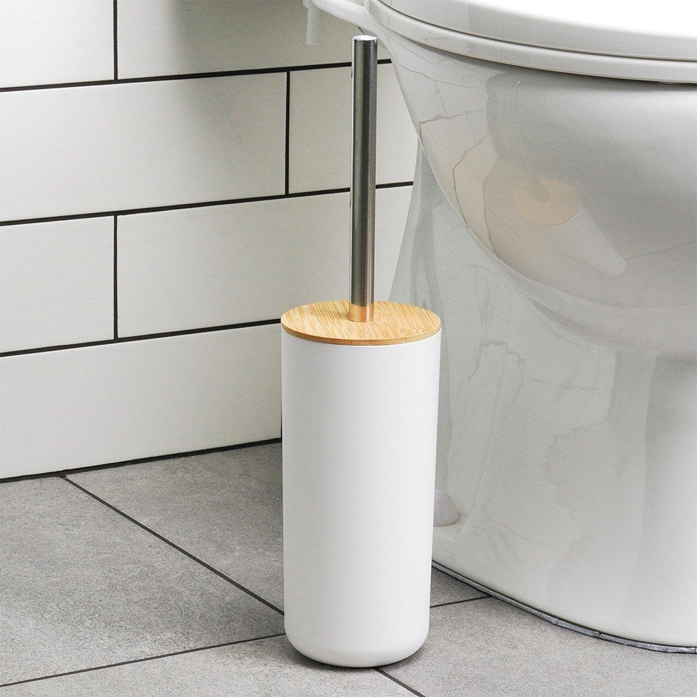 White bathroom set, 6 pieces