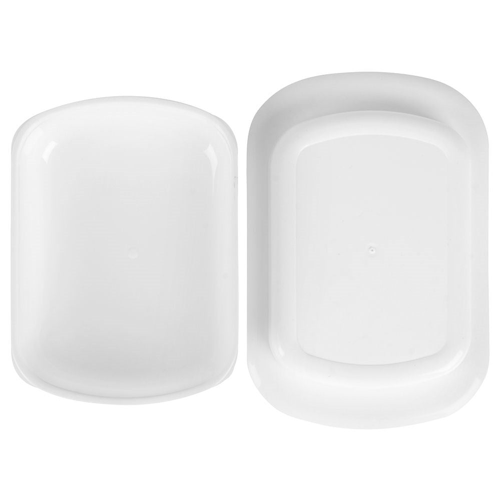 White butter tray for storing and serving butter