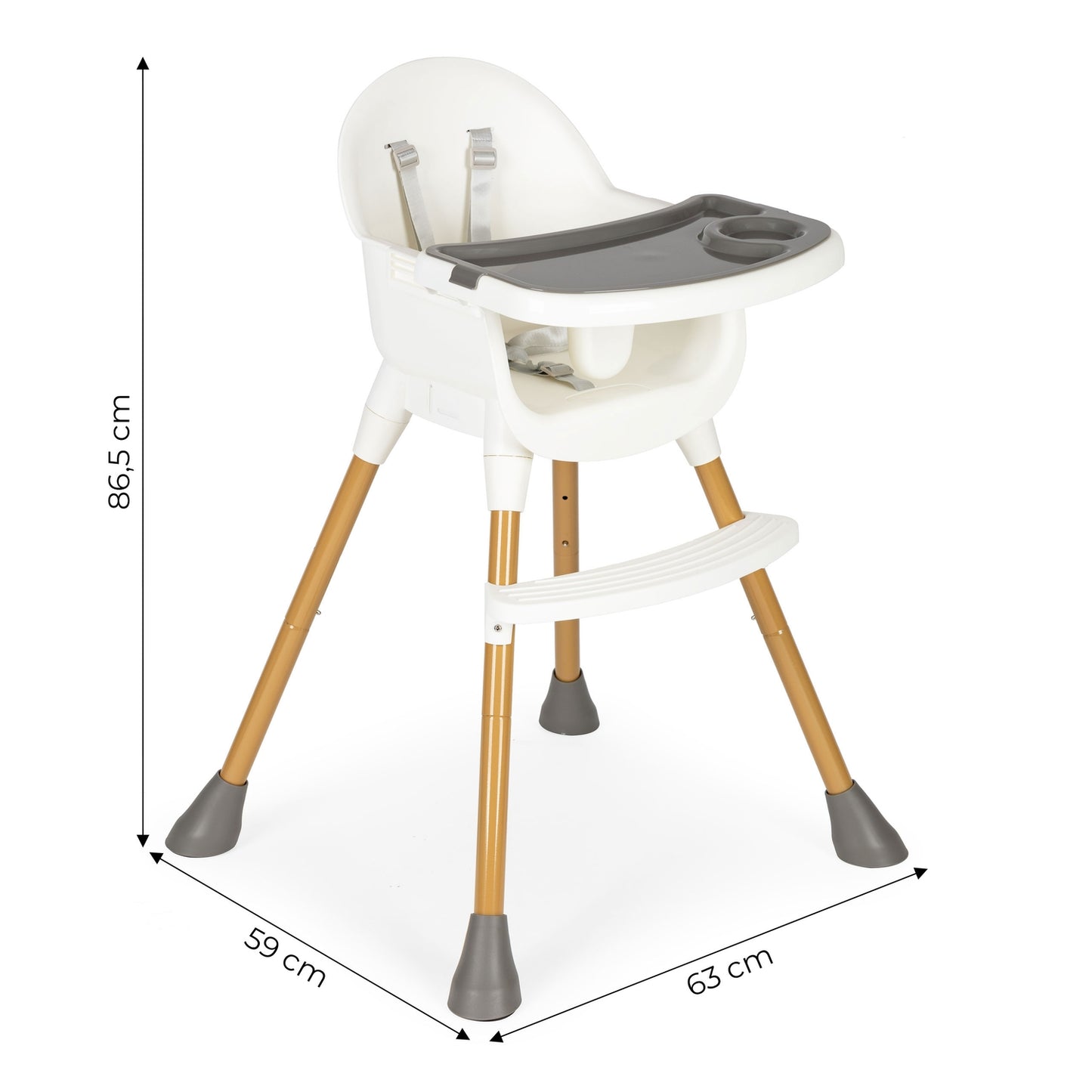 White feeding chair ECOTOYS