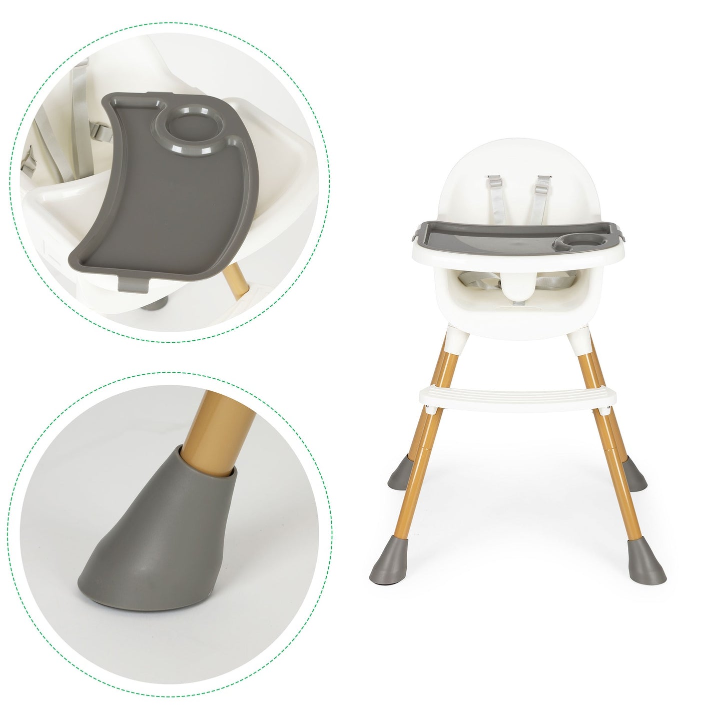 White feeding chair ECOTOYS