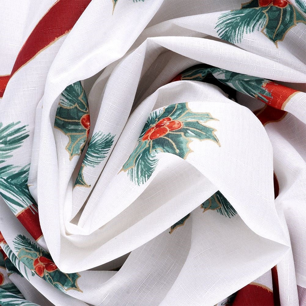 White fireproof Christmas cloth 130x180 cm - Rectangular shape