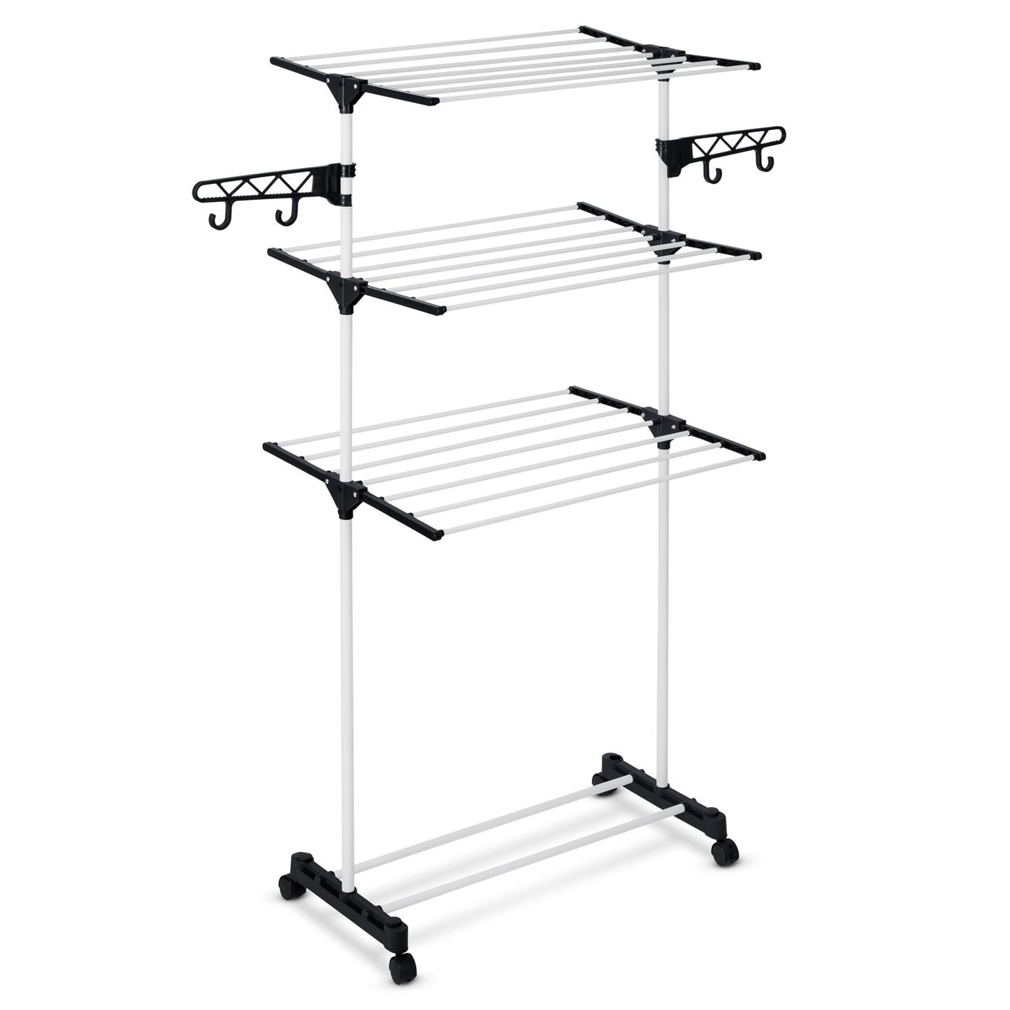 White folding drying rack Delia, 15 meter drying length