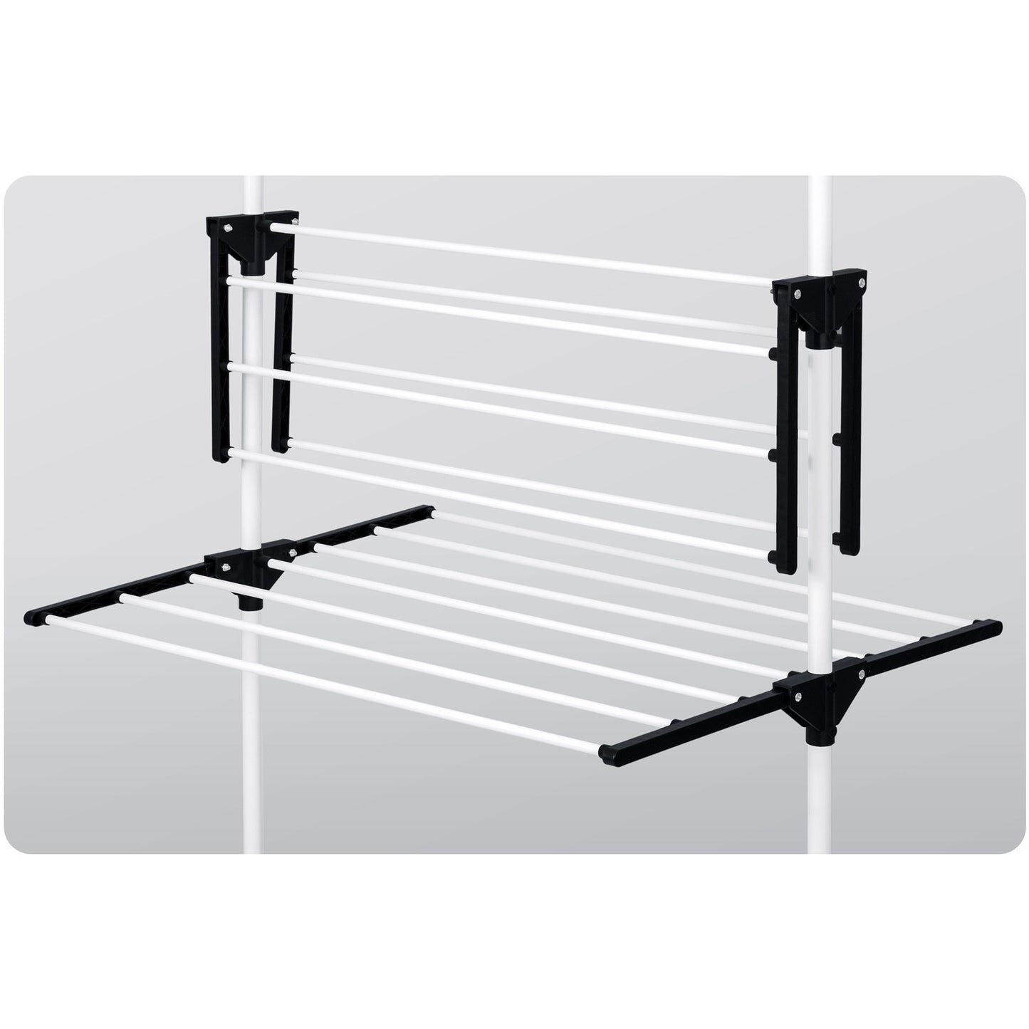 White folding drying rack Delia, 15 meter drying length