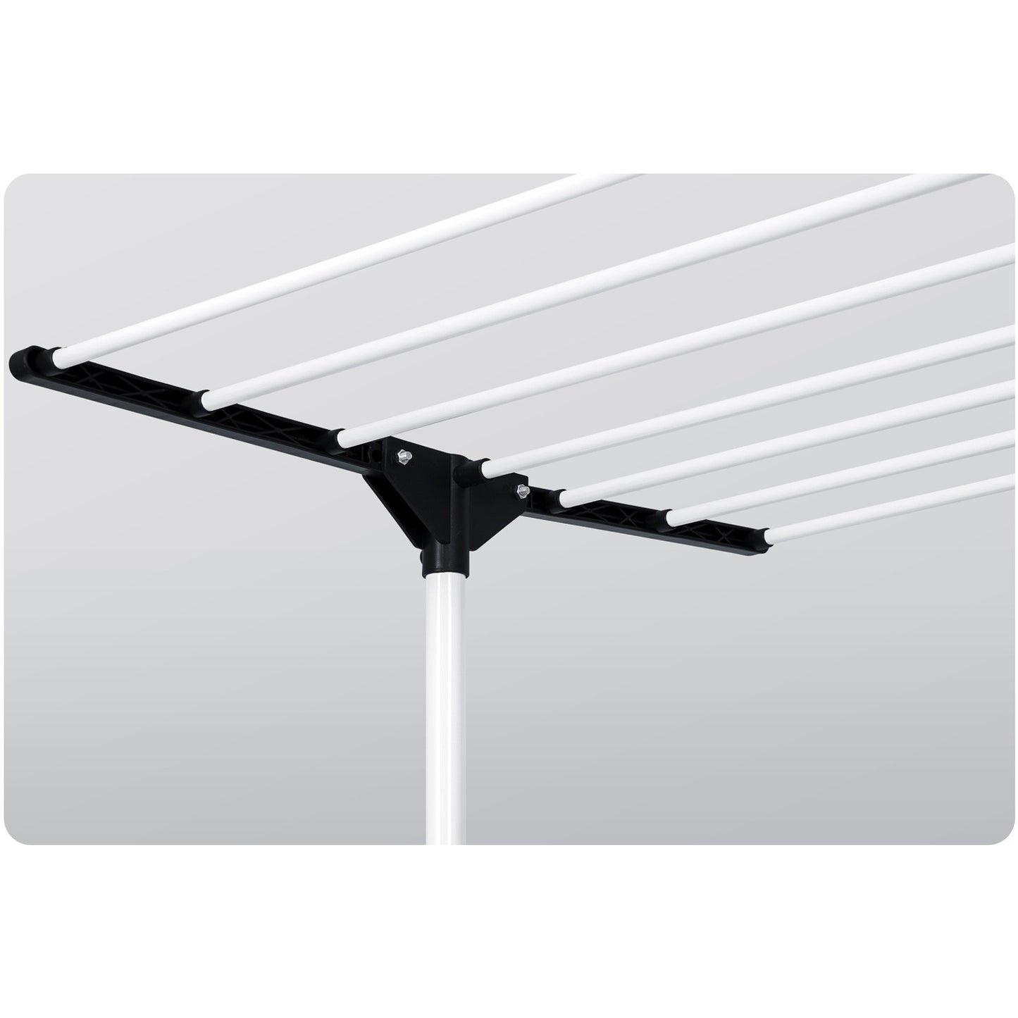 White folding drying rack Delia, 15 meter drying length