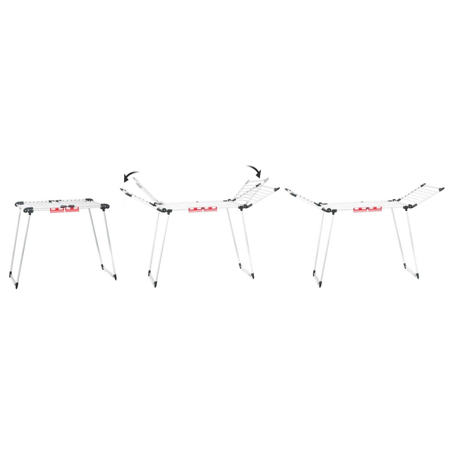 White folding drying rack Lydia 27 m