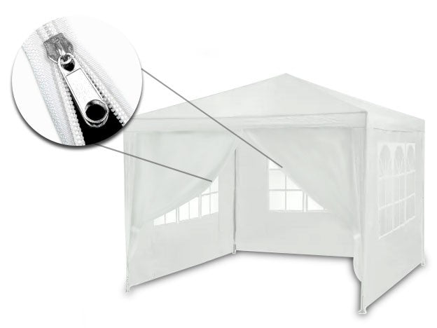 White garden pavilion 3x3m - Model 4936