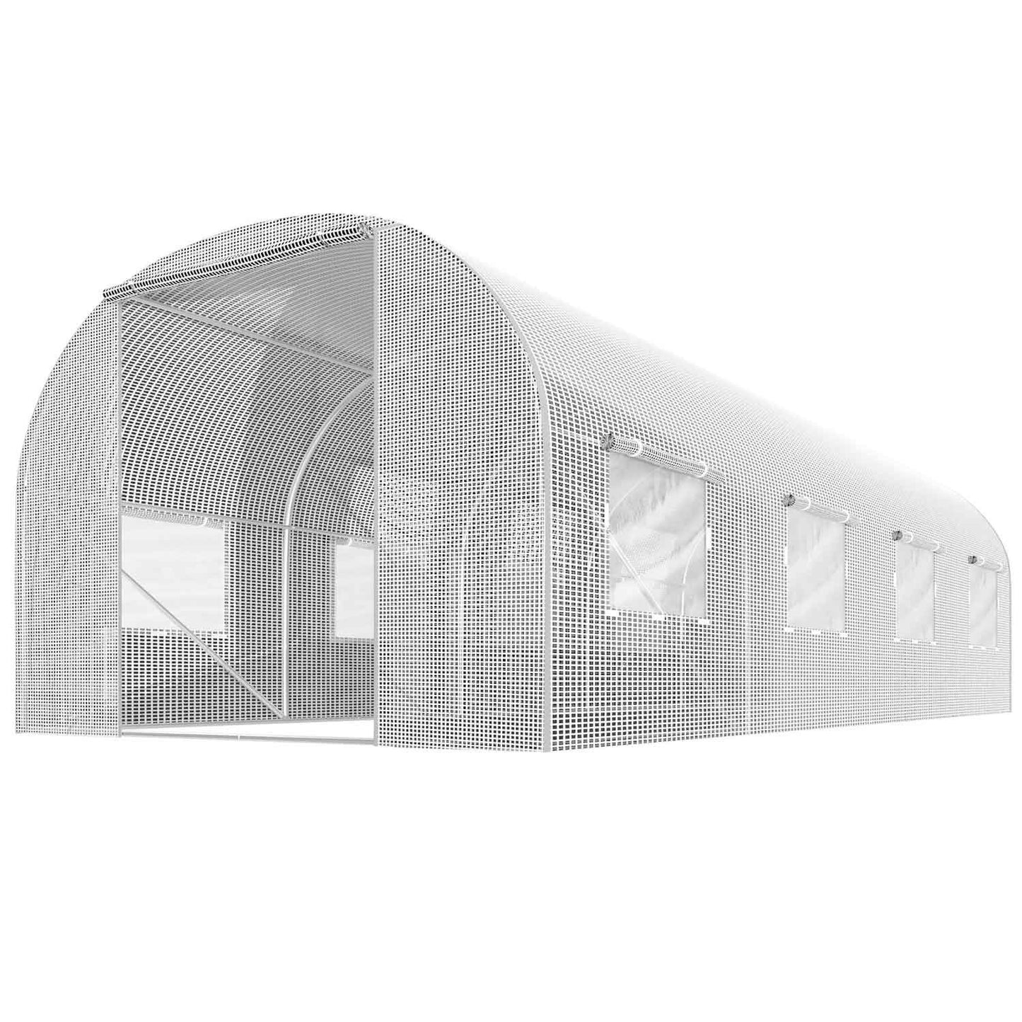 White greenhouse tunnel 2.5x4m (10m²) Plonos