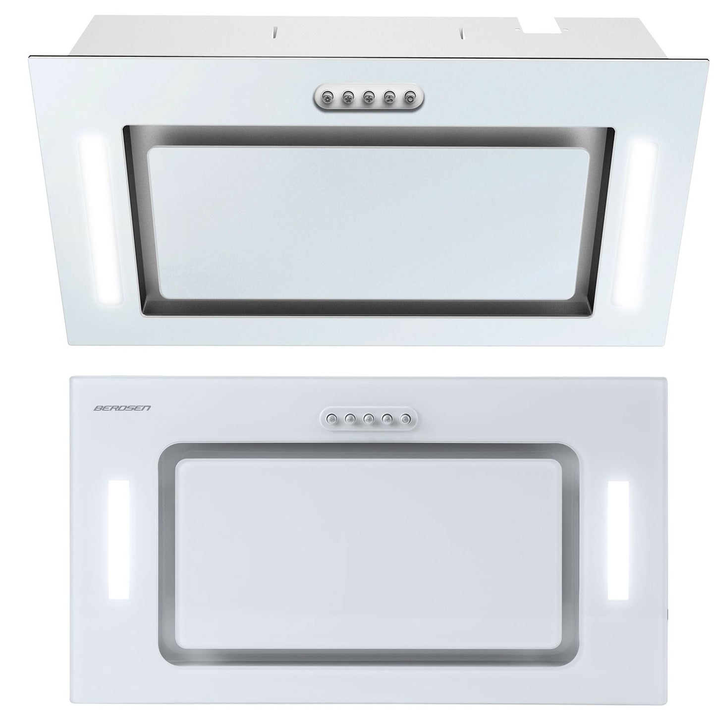 White kitchen hood for base cabinet 52 cm BE-52A