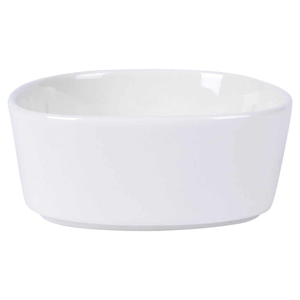 White porcelain bowl 250 ml - Perfect for dipping sauces and snacks