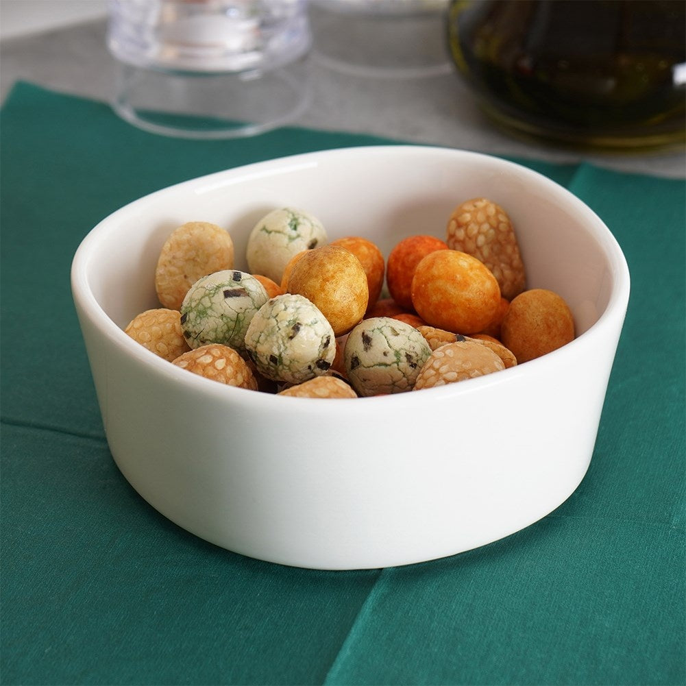 White porcelain bowl 250 ml - Perfect for dipping sauces and snacks