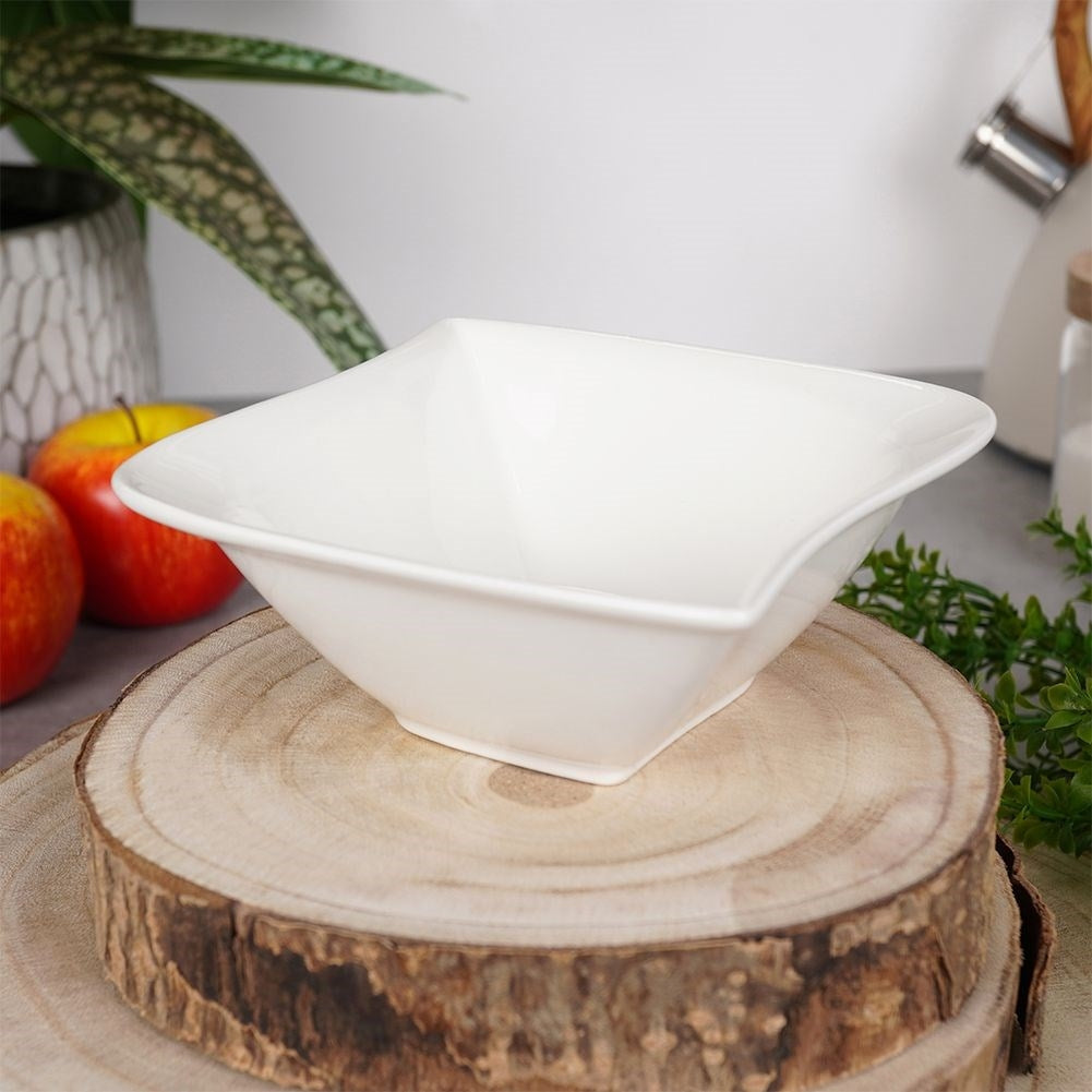 White porcelain bowl 300ml - Perfect for dipping sauces & snacks