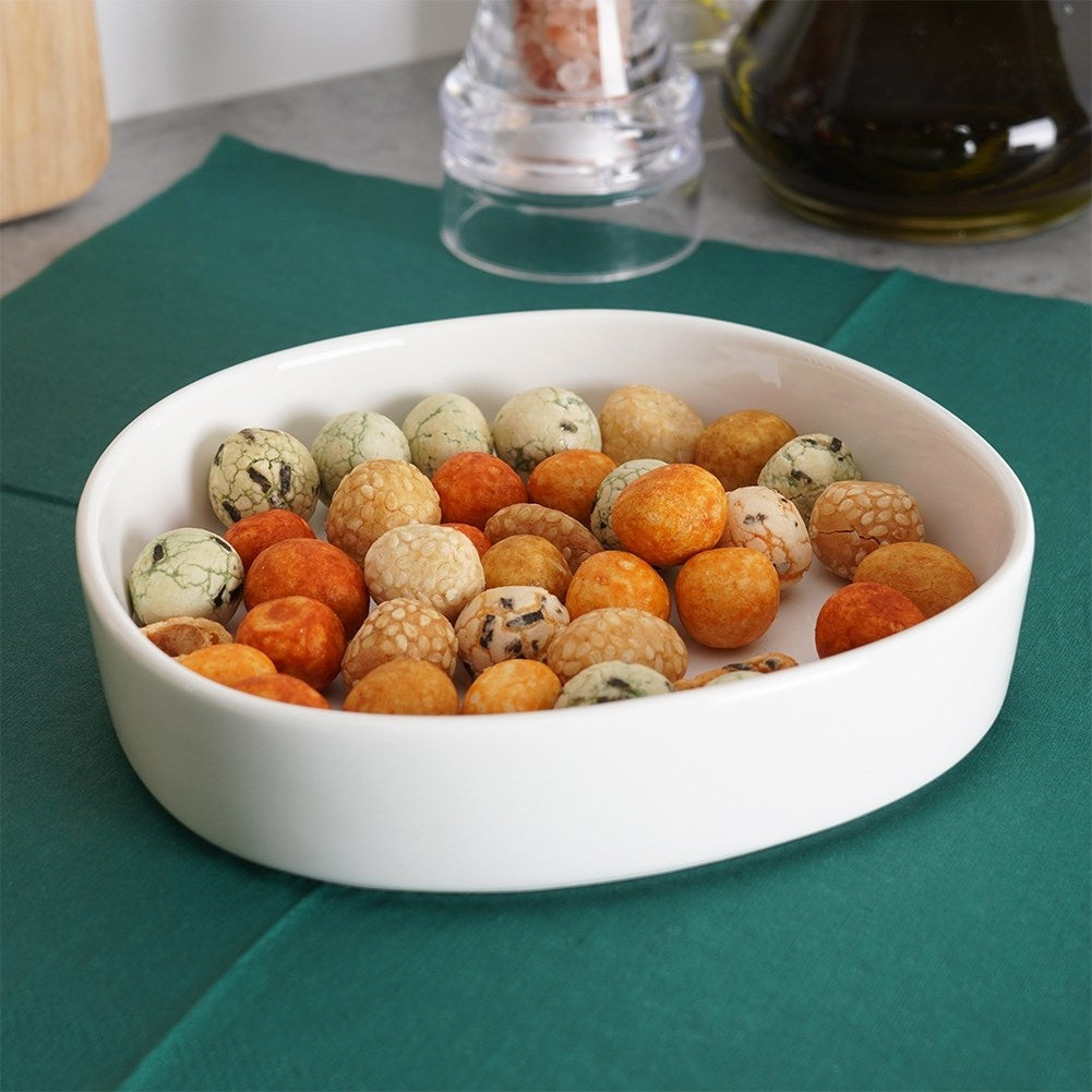 White porcelain bowl 320 ml for dipping sauces and snacks