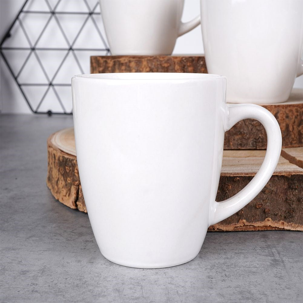 White porcelain mugs 220 ml 4 pcs.
