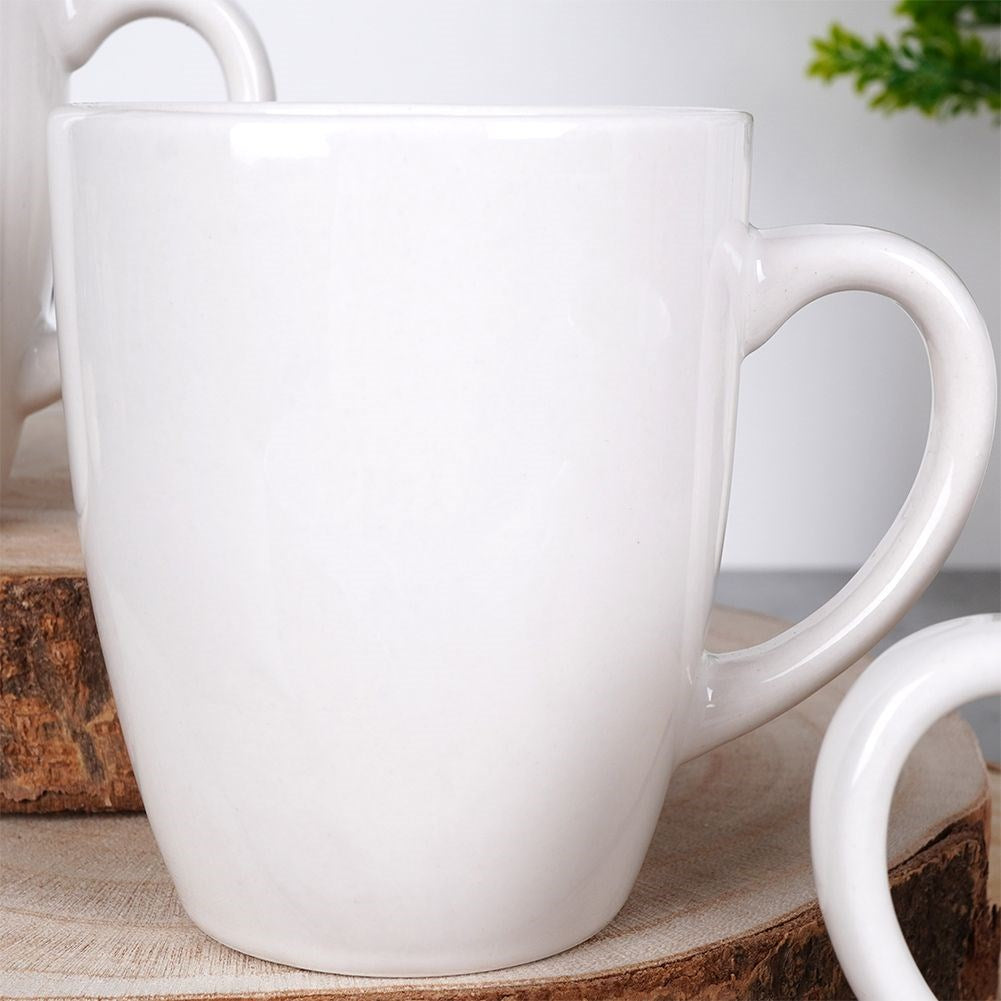 White porcelain mugs 220 ml 4 pcs.