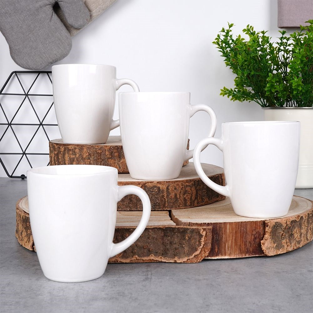 White porcelain mugs 220 ml 4 pcs.