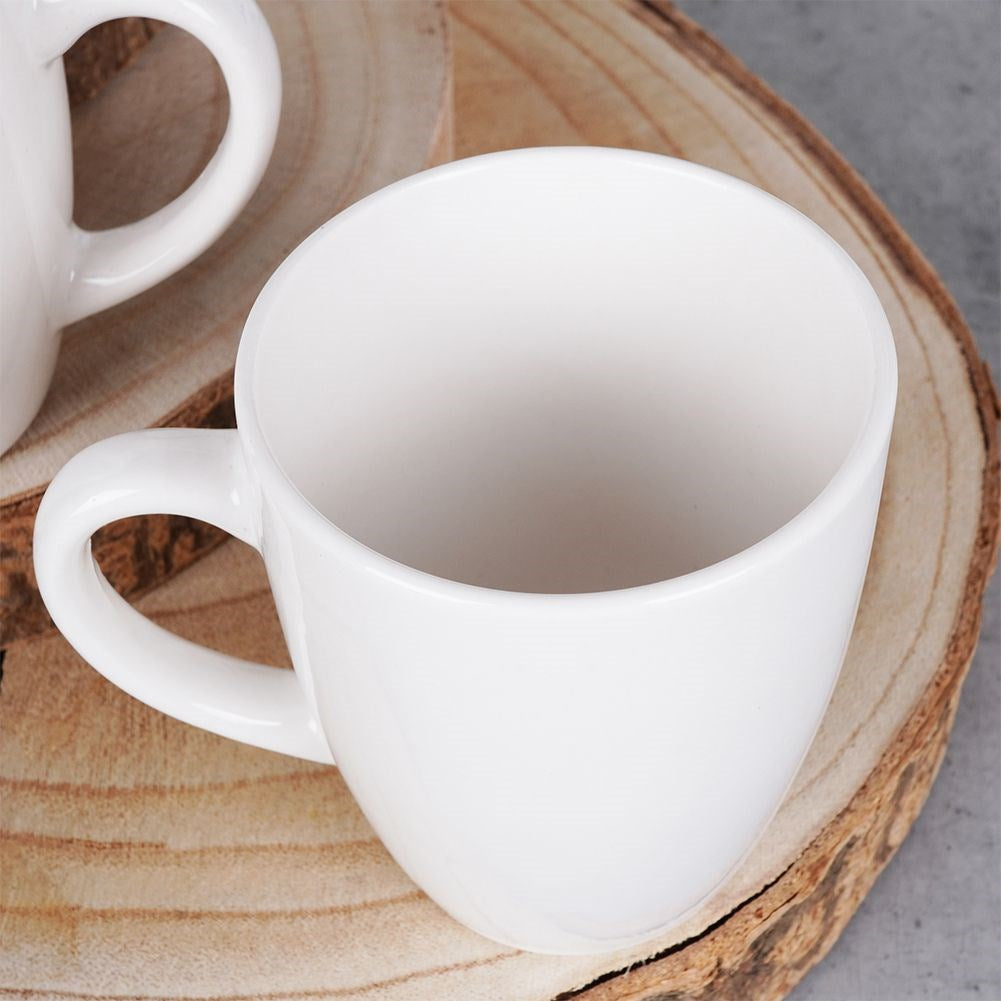 White porcelain mugs 220 ml 4 pcs.