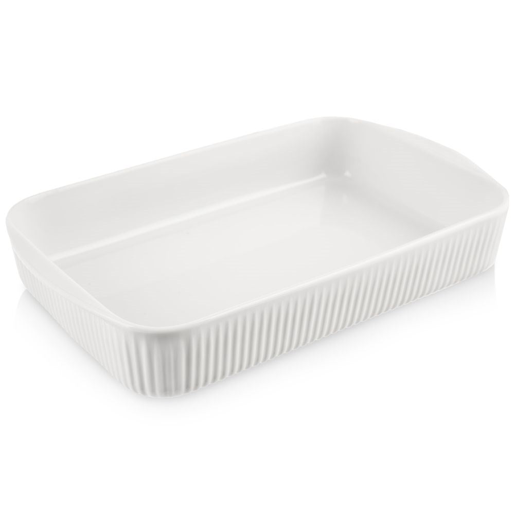 White porcelain ovenproof dish 32.5x20 cm, 2.3 l