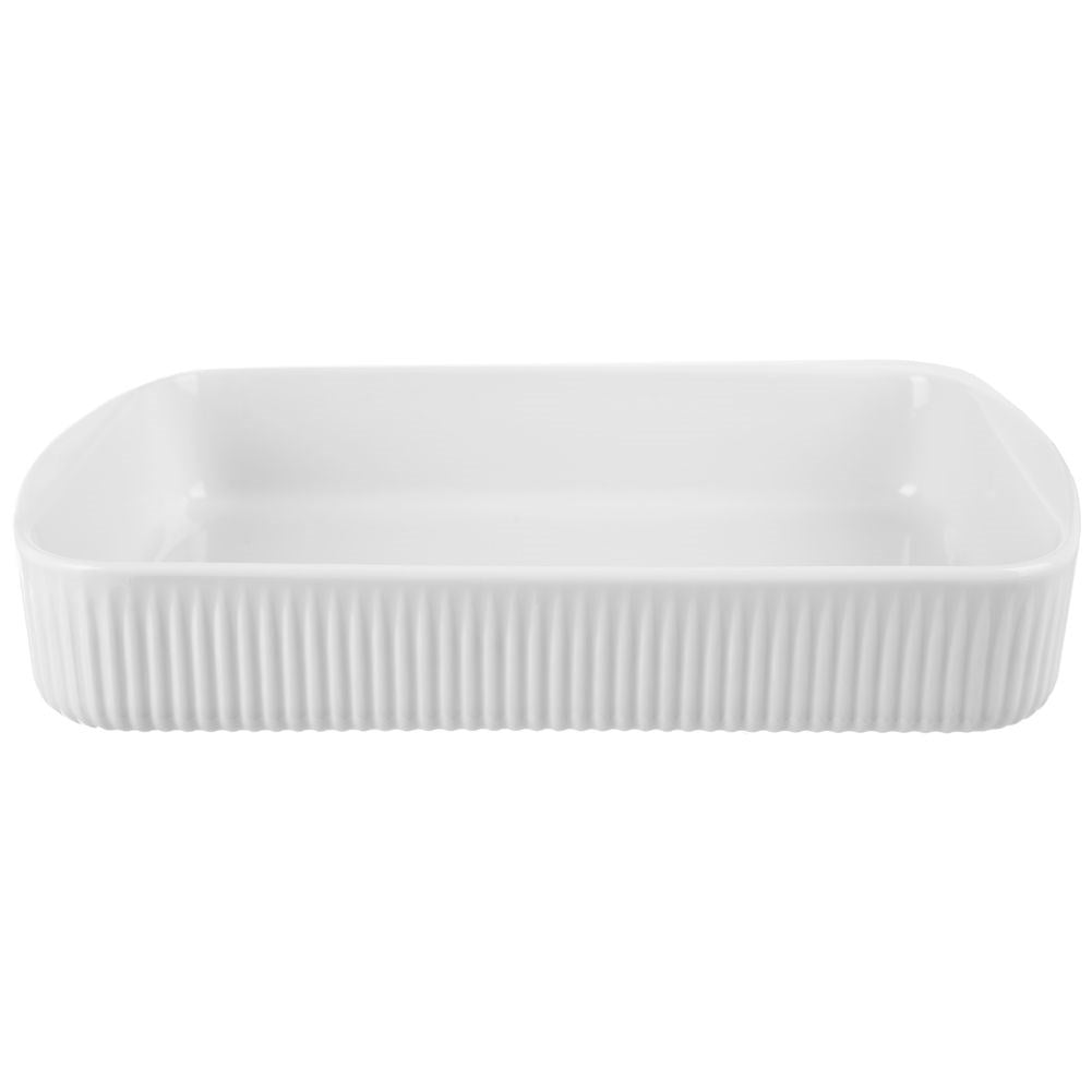 White porcelain ovenproof dish 32.5x20 cm, 2.3 l