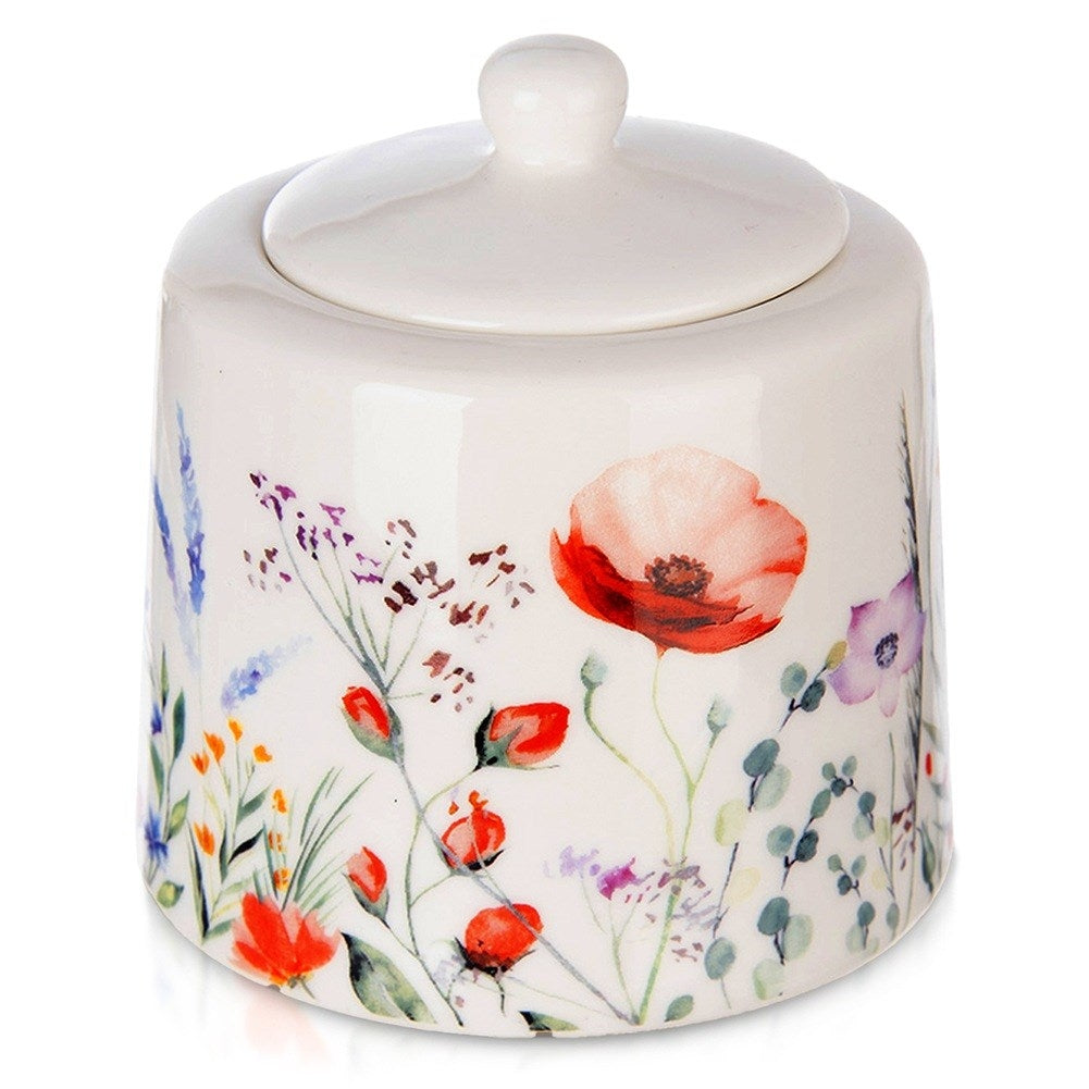 White porcelain sugar bowl MAKI 320 ml