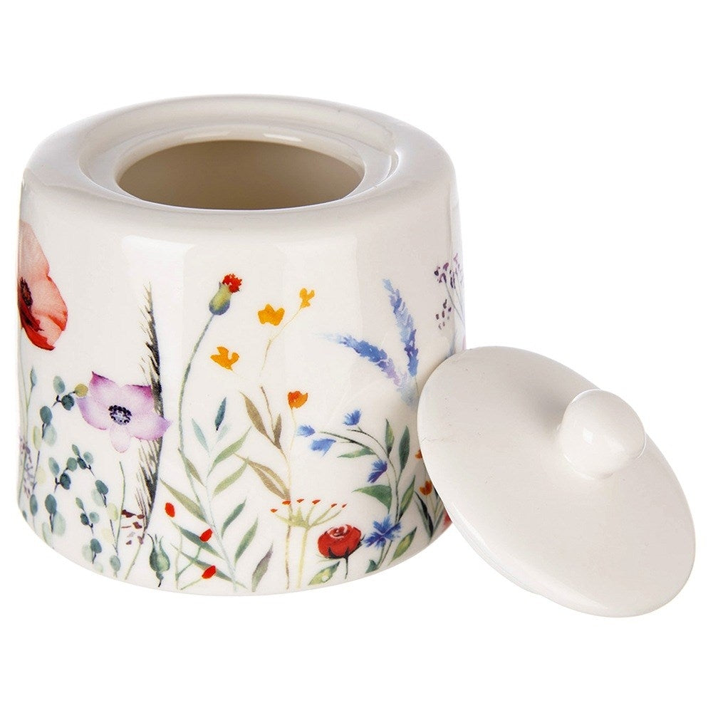 White porcelain sugar bowl MAKI 320 ml