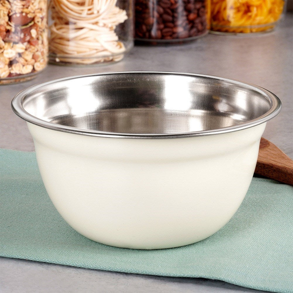White steel kitchen bowl 14.5 cm, 700 ml