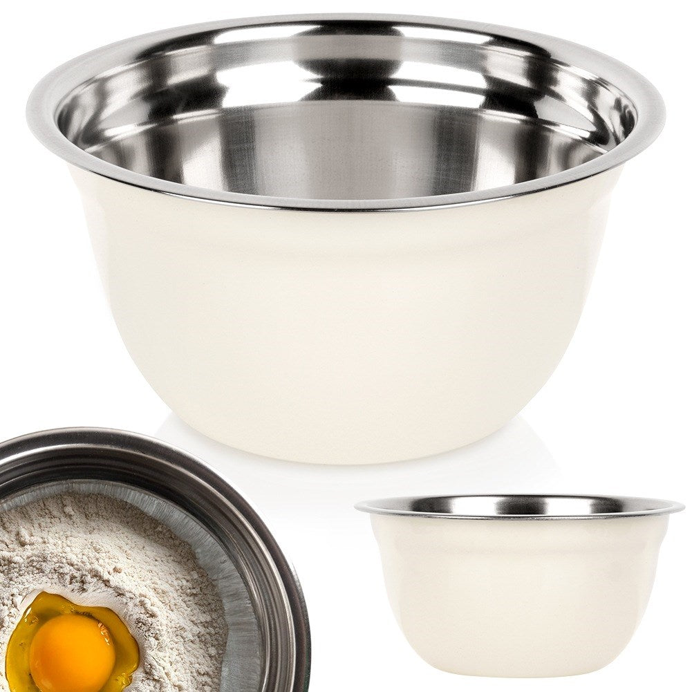 White steel kitchen bowl 14.5 cm, 700 ml