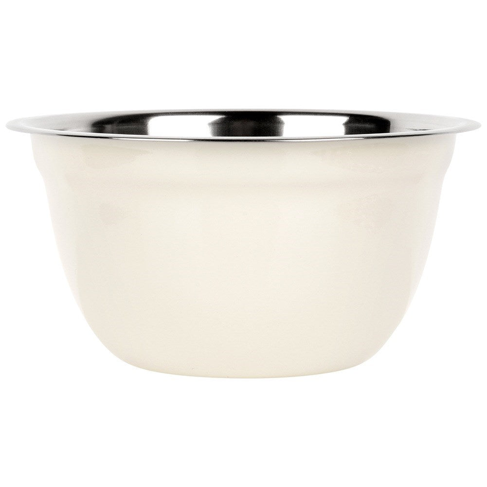 White steel kitchen bowl 18 cm, 1.3 l