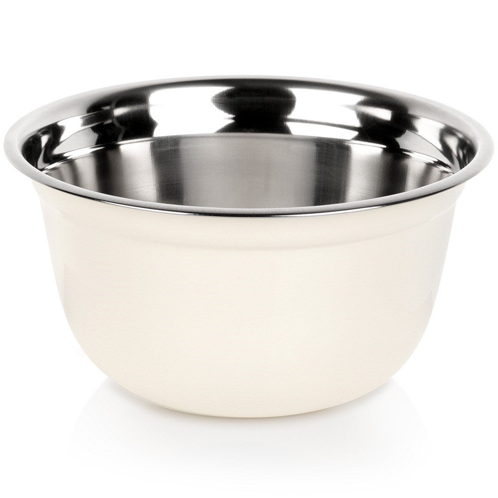 White steel kitchen bowl 26 cm, 4.2 l