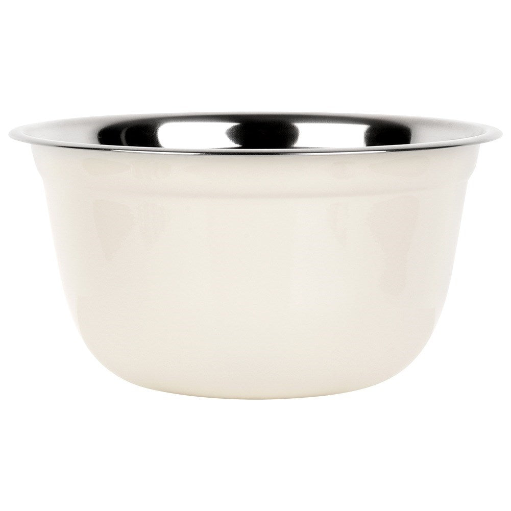 White steel kitchen bowl 26 cm, 4.2 l