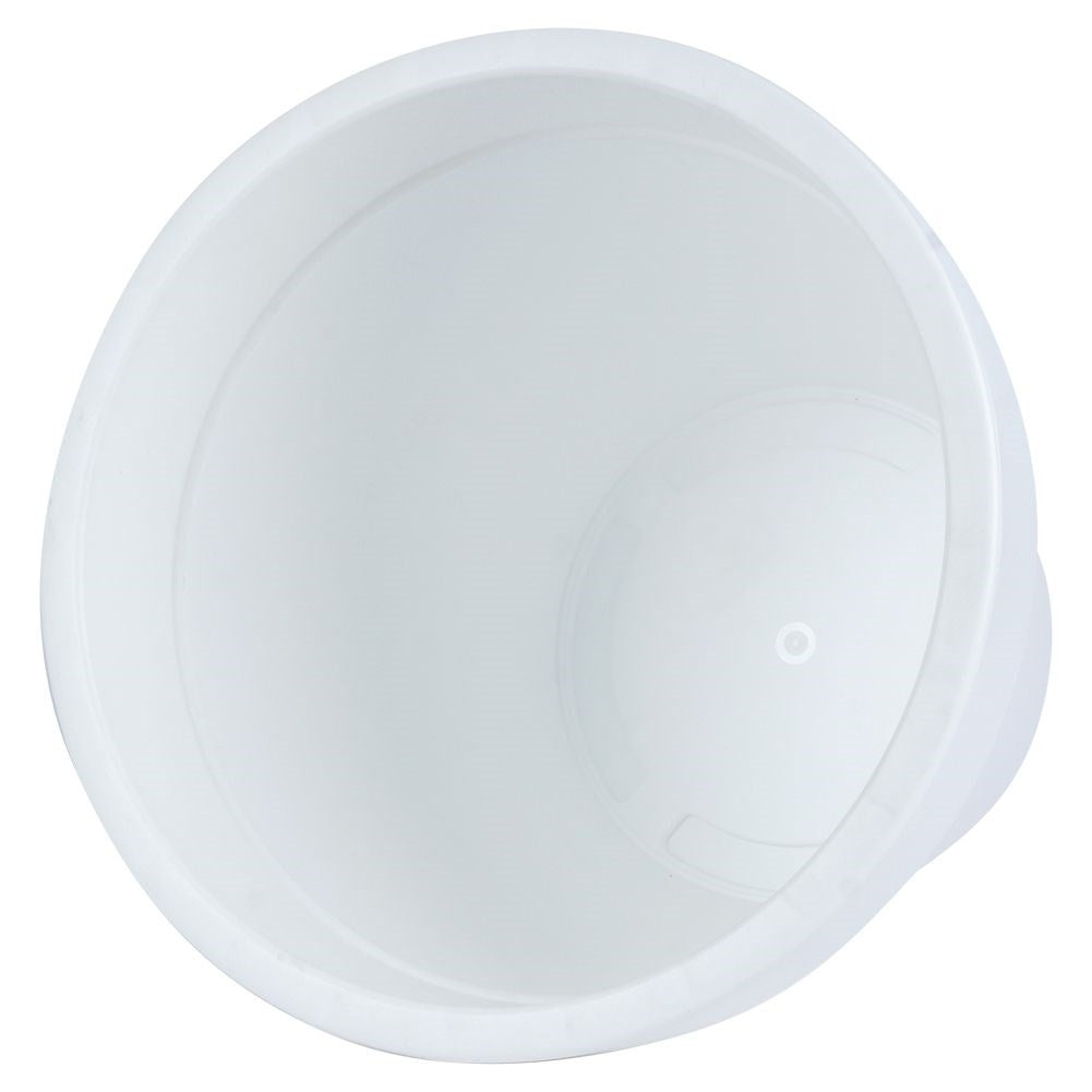 White weatherproof flower pot in high quality plastic