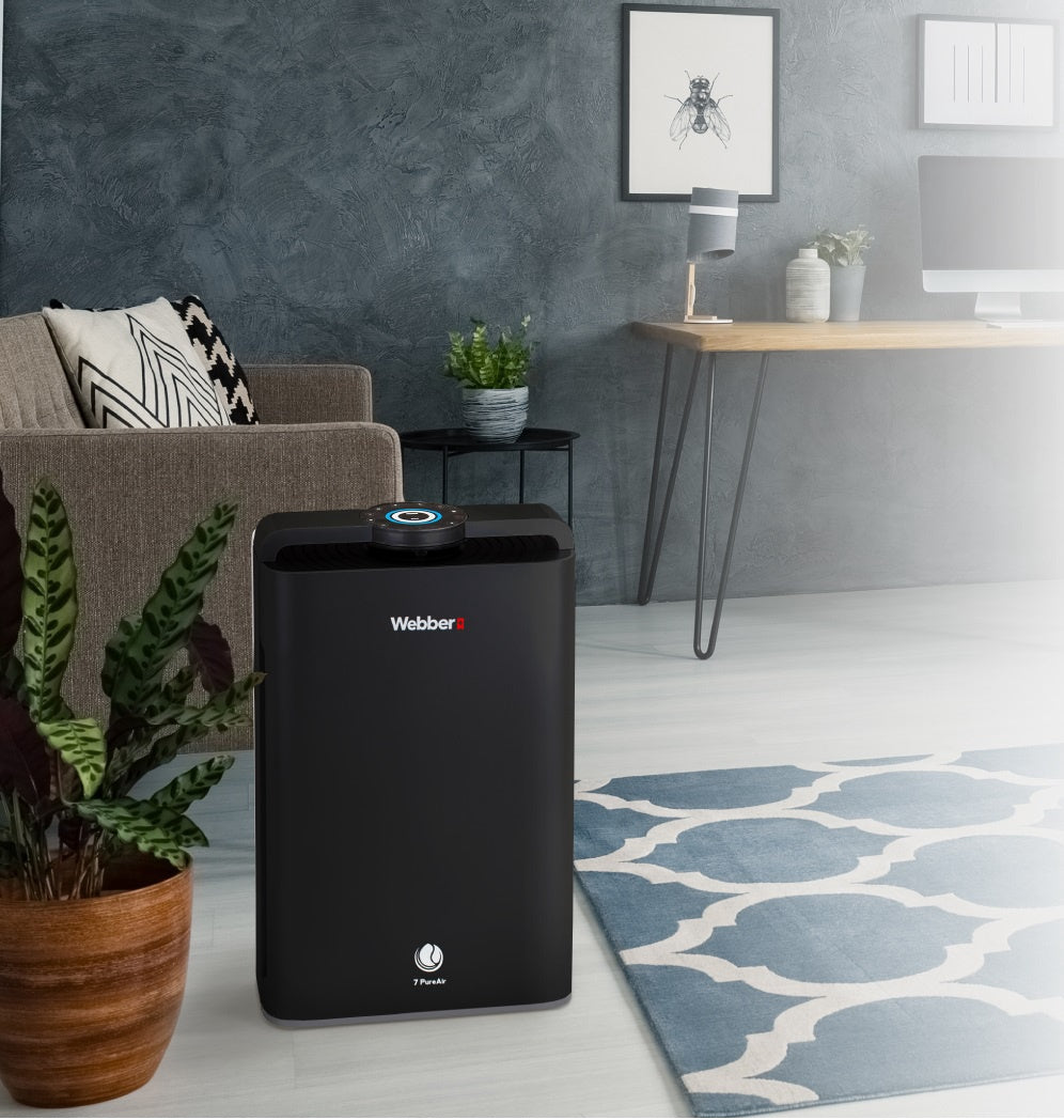 Wi-Fi Air Purifier with HEPA 13 Filter, Black Edition