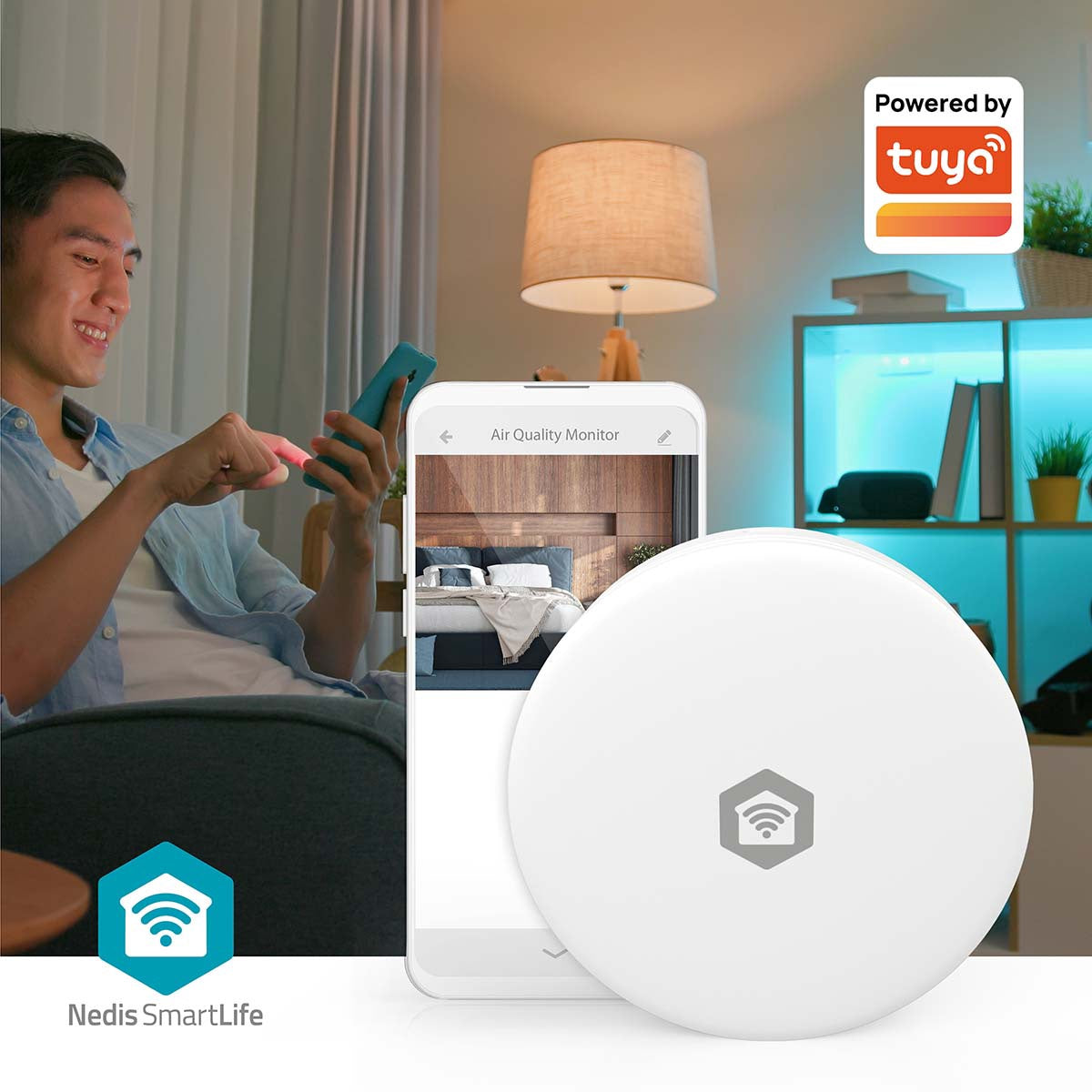 Wi-Fi Air Quality Monitor – CO2, Temp, Humidity Sensor