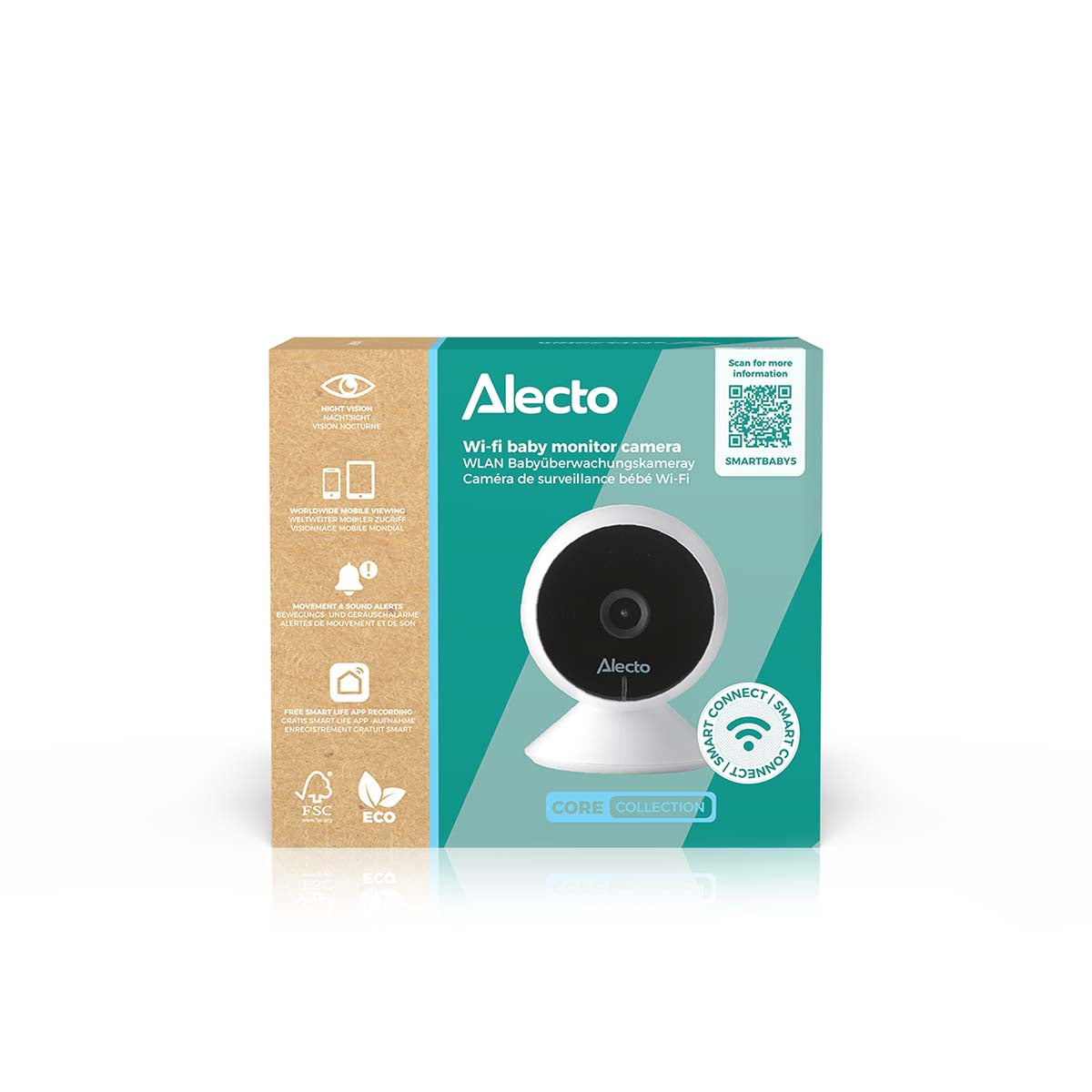 Wi-Fi Baby Monitor with HD Camera, Smartphone Compatible
