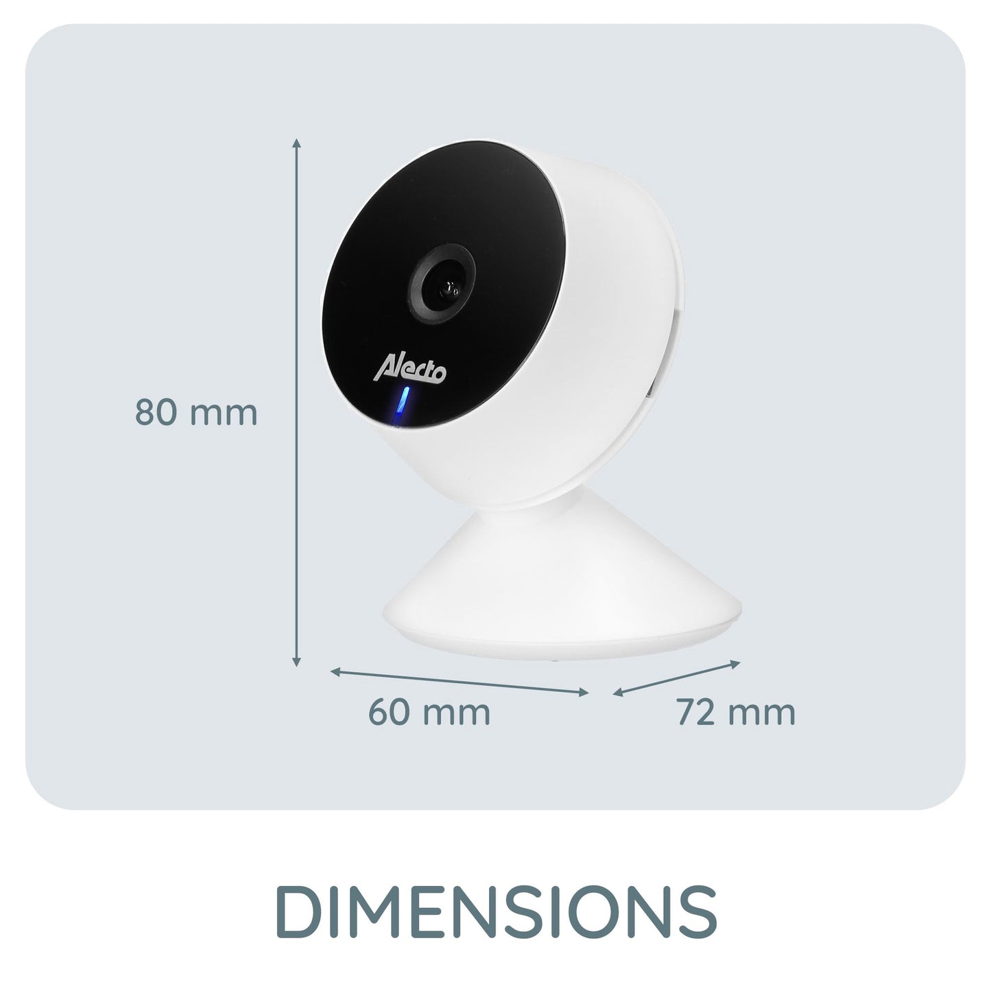 Wi-Fi Baby Monitor with HD Camera, Smartphone Compatible