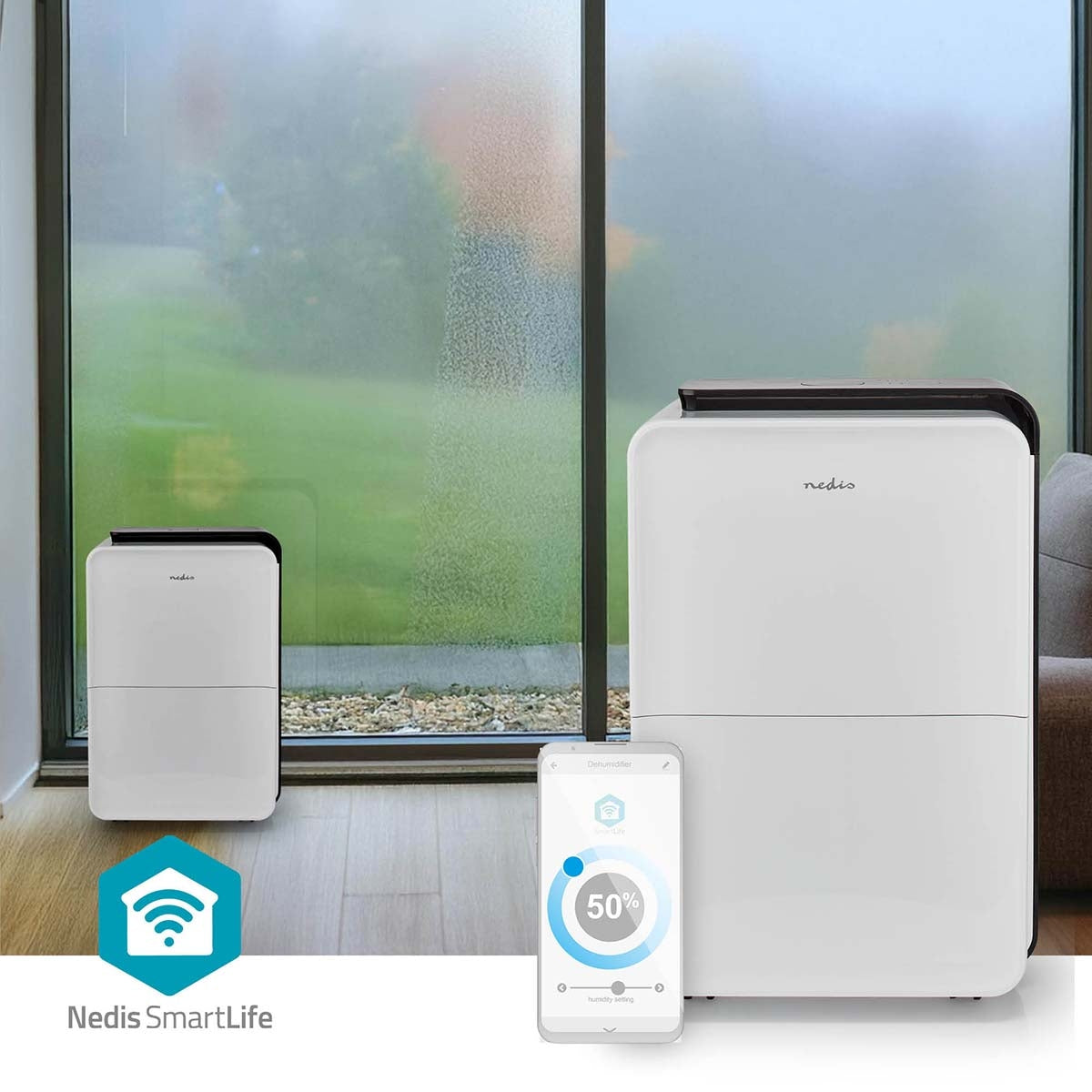 Wi-Fi Smart Dehumidifier, 30L/Day, App Control