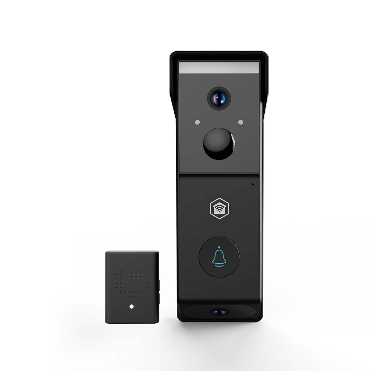 Wi-Fi Video Doorbell, Battery Powered, 1080p HD, Night Vision