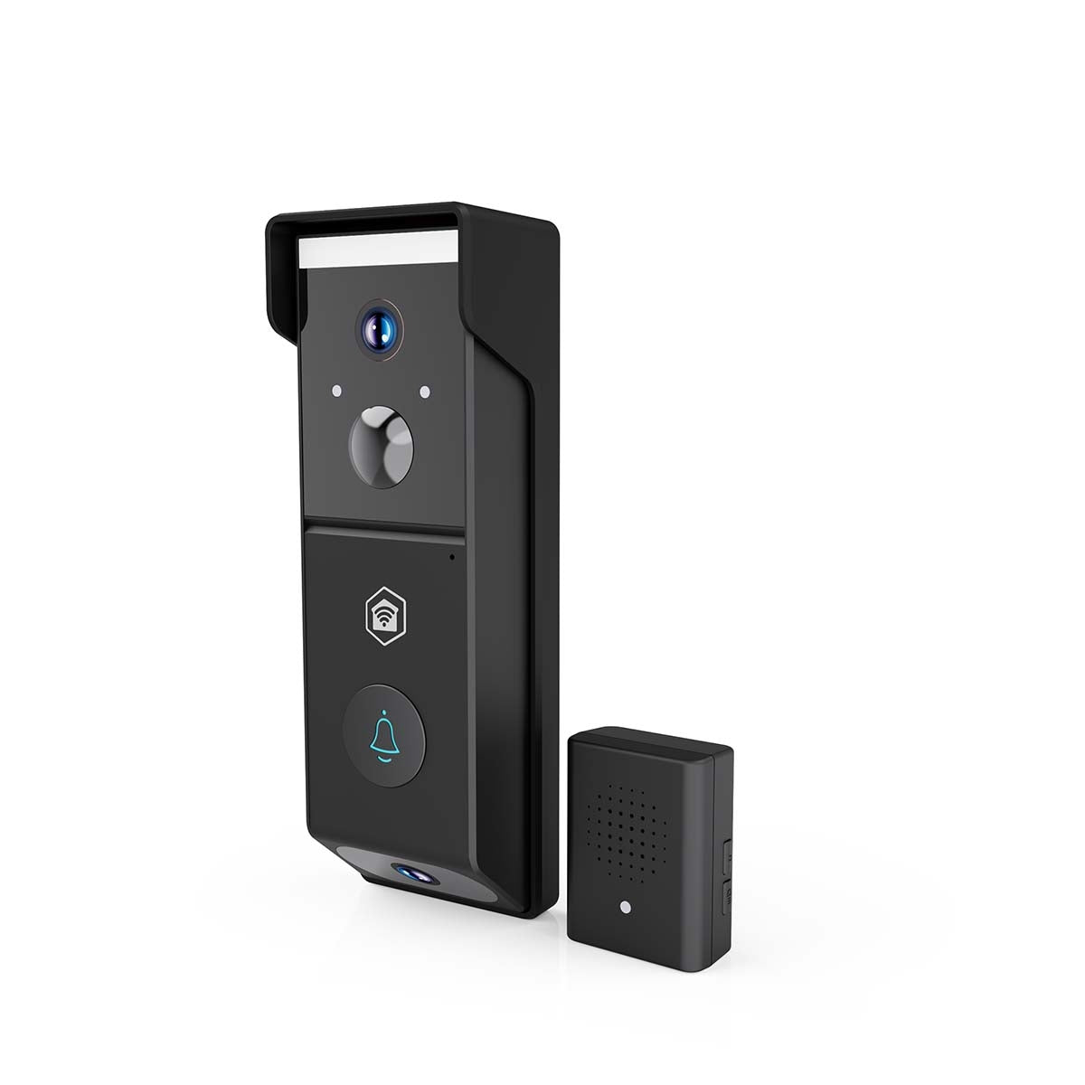 Wi-Fi Video Doorbell, Battery Powered, 1080p HD, Night Vision