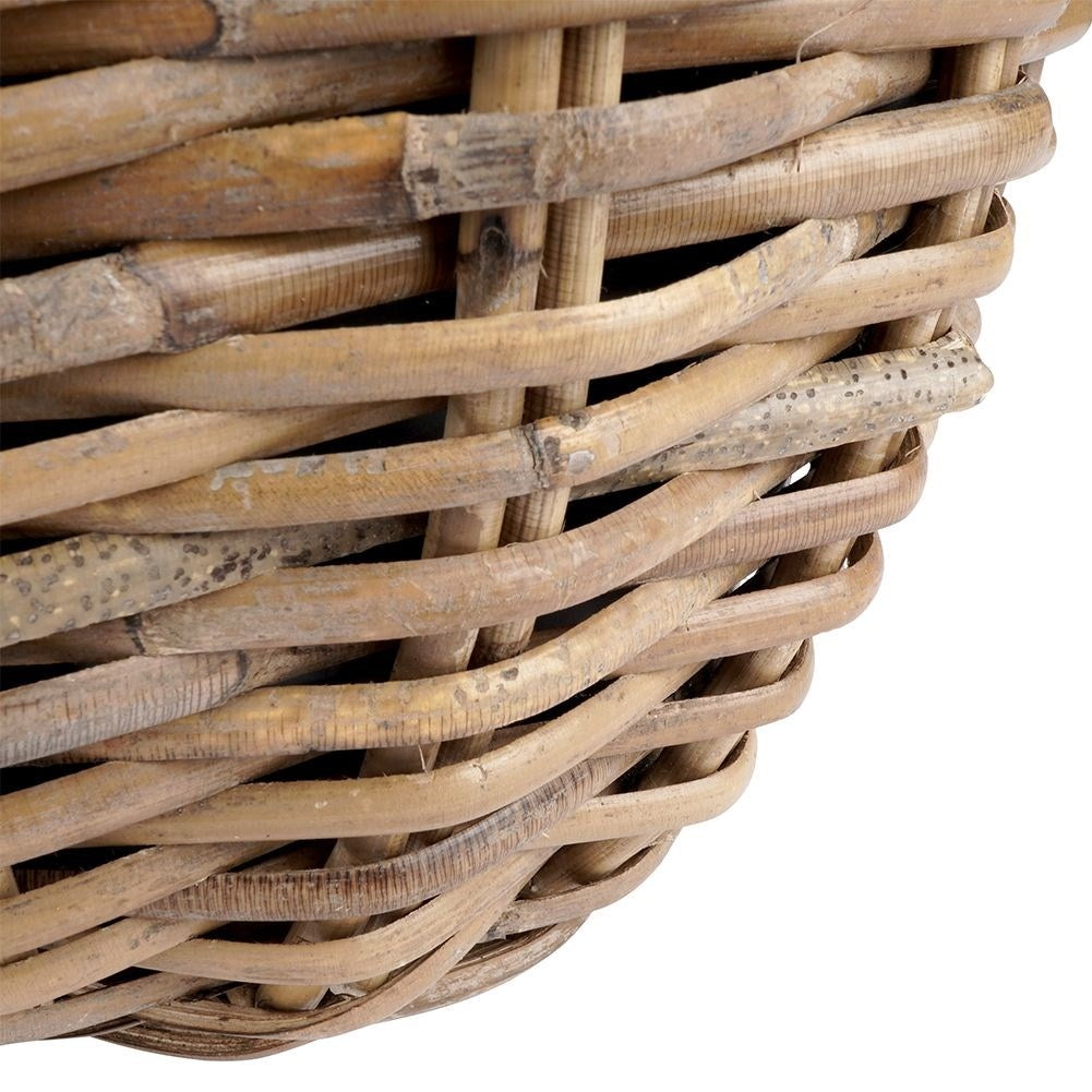 Wicker Rattan Pot with Plastic Lining for Plants