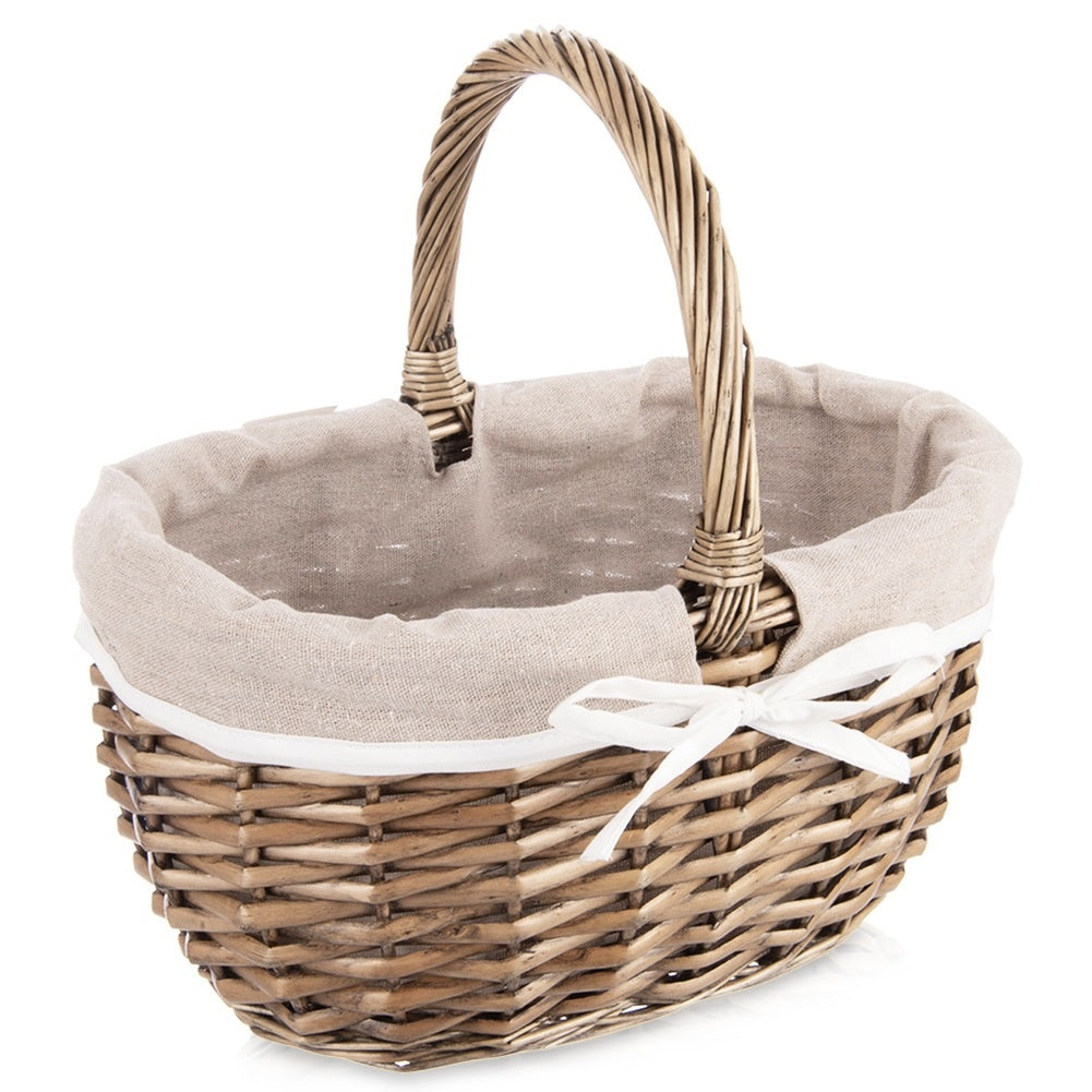 Wicker picnic basket 32.5x24x32 cm
