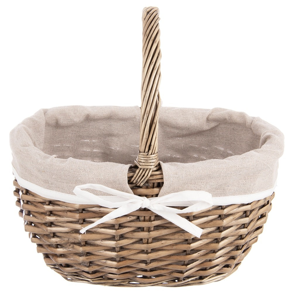 Wicker picnic basket 32.5x24x32 cm