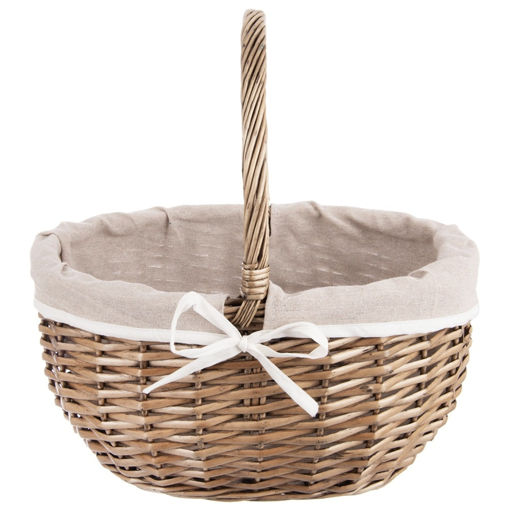 Wicker picnic basket 40x31x40 cm