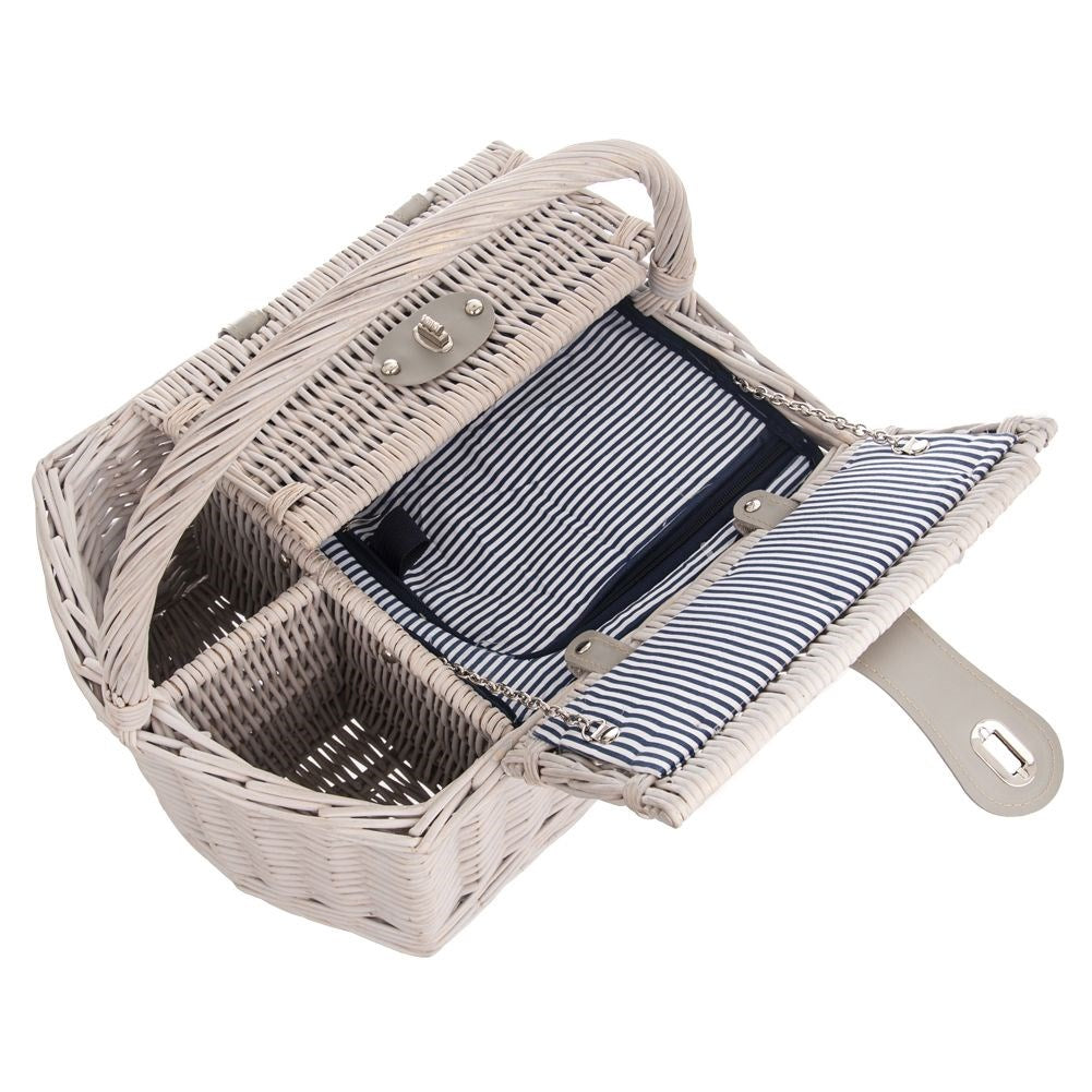 Wicker picnic basket