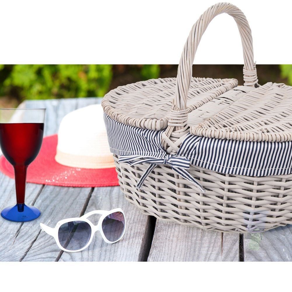 Wicker picnic basket
