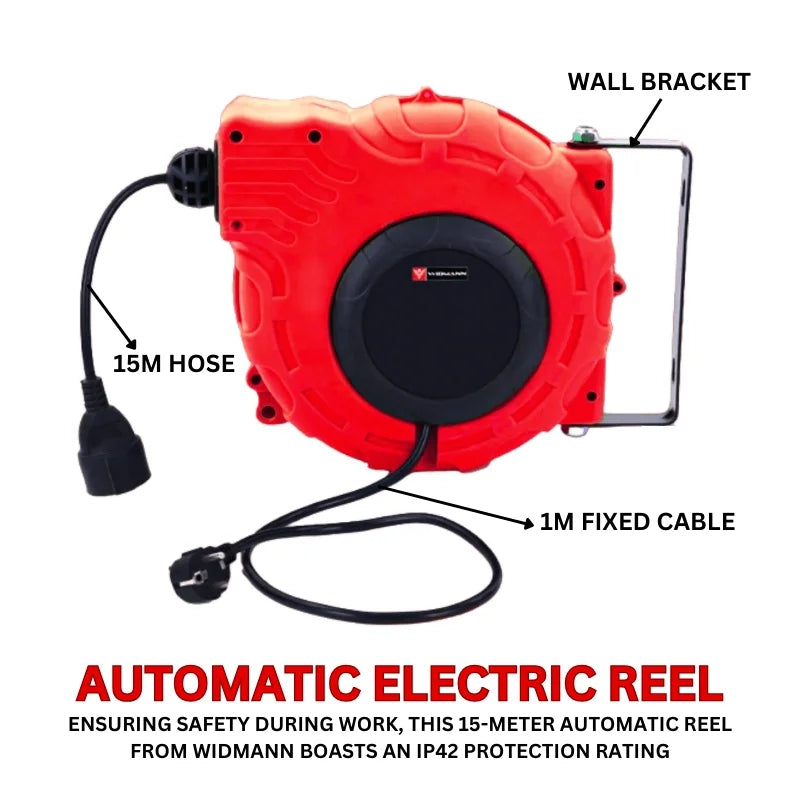 Widmann WM-15E: 15M Automatic Electric Wire Reel