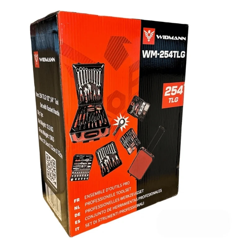Widmann WM-254TLG: 254 Pieces Professional Tool Set in Trolley