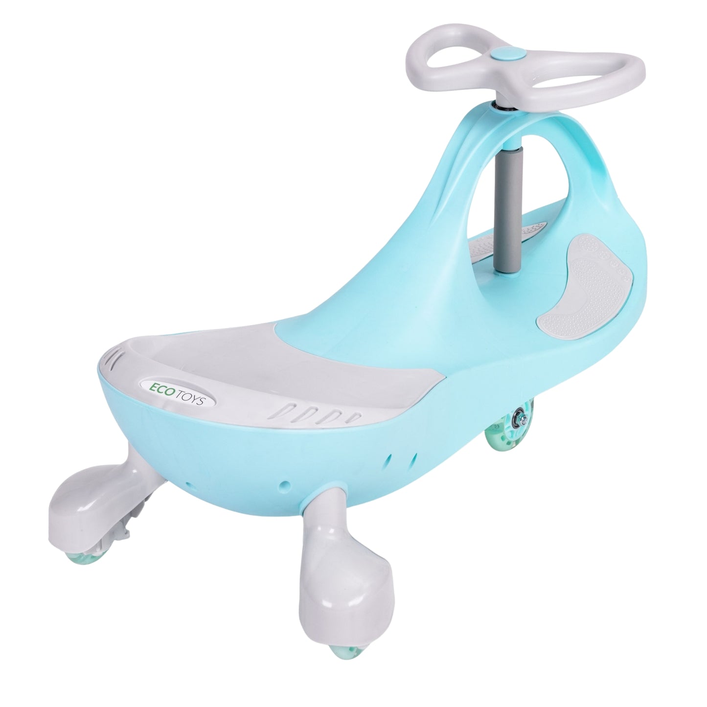 Wiggle car ride-on toy LED wheels blue ECOTOYS