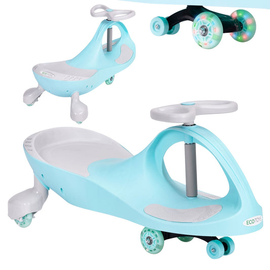 Wiggle car ride-on toy LED wheels blue ECOTOYS